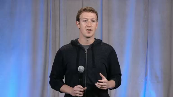 Zuckerberg auf dem Facebook-Event im April 2013.